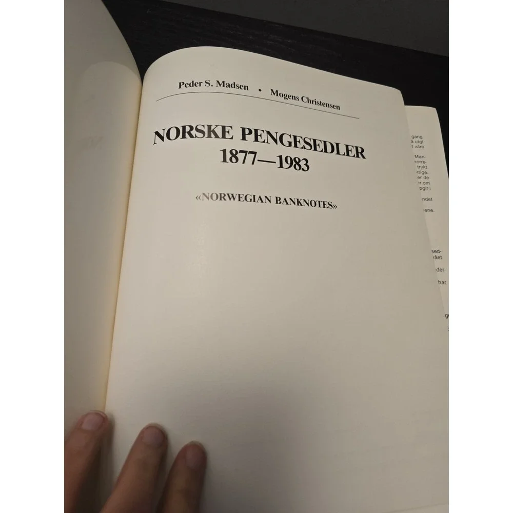 Norske Pengesedler 1877-1983 Norwegian Banknotes book Madsen Christensen PB